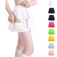 thumbnail image 1 of Kids Girls Athletic Tennis Golf Skirts with Shorts Casual Cute Kids Girls Athletic Skorts with Pocket Liner, Girls Skorts for Workout Sports Running 5-6 Years, 1 of 6