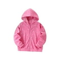 thumbnail image 1 of Kids Girls Autumn Floral Cartoon Printed Hooded Zipper Cardigan Hoodie Children's Clothing Z0H-Pink, 6-7 Years, 1 of 6