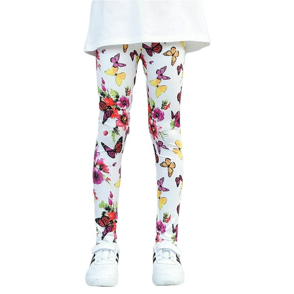 Kids Girls Autumn Leggings Spring Tights Leggings Girl Ankle Length Tights Pants Leggings for 5-10Years Child Girls