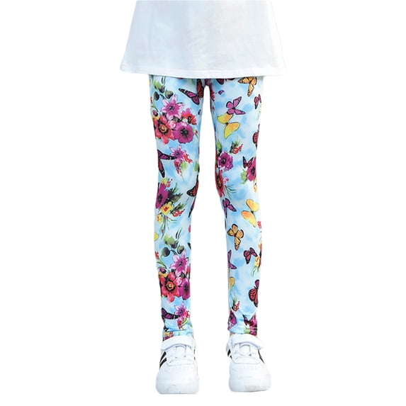 Kids Girls Autumn Leggings Spring Tights Leggings Girl Ankle Length Tights Pants Leggings for 5-10Years Child Girls