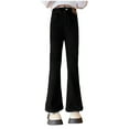 thumbnail image 1 of Kids Girls Baggy Straight Jeans Bow Loose Wide Leg High Waist Denim Pants Summer Daily Casual Trousers with Pockets Ripped Jeans For Boys, 1 of 5