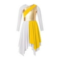 thumbnail image 1 of Kids Girls Ballet Praise Dance Dress Long Sleeve Modern Lyrical Dresses Church Worship, 1 of 7
