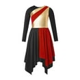 thumbnail image 1 of Kids Girls Ballet Praise Dance Dress Long Sleeve Modern Lyrical Dresses Church Worship, 1 of 7