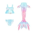 thumbnail image 1 of Kids Girls Bathing Suits Swimsuit Bikini Kids Tails Swimsuit for Girls for Child Girl 12-13Years, 1 of 3