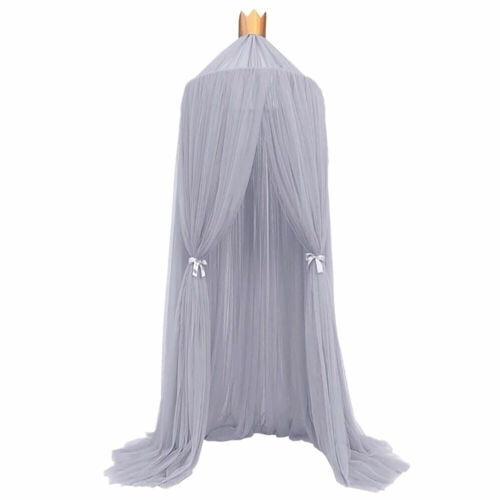 Kids Girls Bed Canopy Mosquito Net Tulle Yarn Round Dome Tent Beddroom Decor