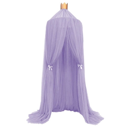 Kids Girls Bed Canopy Mosquito Net Tulle Yarn Round Dome Tent Beddroom Decor