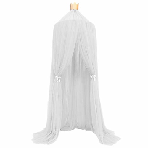 Kids Girls Bed Canopy Mosquito Net Tulle Yarn Round Dome Tent Beddroom Decor