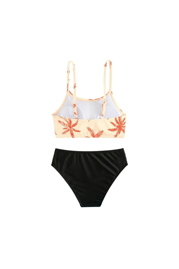 Kids Girls Bikini Swimsuits 2 Piece Bikini Sets Sport Bathing Suits for 9-10 Years