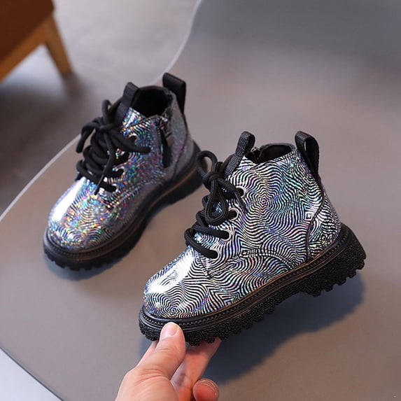 Kids Girls' Boots Children's Boots Outdoor Boots Girls' Lace Up Zipper Outdoor Ankle Boots Short Toddler/Little Kids Boots Boys' boots