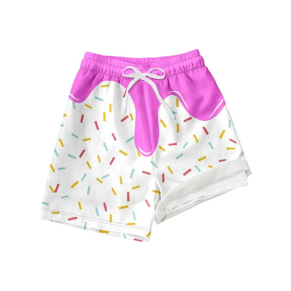 Huowey Kids Girls Boys Casual Shorts Swim Trunks Stretch Quick Dry Swim Shorts Kids Bathing Suits Toddler Boy Swimsuit With Pockets Shorts,Light Pink,14-16 Years