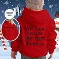 thumbnail image 1 of Kids Girls Boys Jesus Hoodies Letter Print Sweatshirt Long Sleeves Comfy Oversize Pullover Kids Fashion Sweatshirts for Kid Girls Boys Size 8, 1 of 3