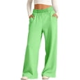 thumbnail image 1 of Kids Girls Boys Jogger Sweatpants Elastic Waist Relaxed Fit Casual Pants with Pockets Girls Solid Pants Light Green Sweatpants for Boys Girls Spring Fall Sweatpants Size 9-10 Years, 1 of 5