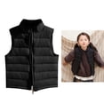thumbnail image 1 of Kids Girls Boys Puffer Vest Girls Vest Stand Collar Lightweight Zip Up Sleeveless Jacket Child Winter Vest 9-10 Years, 1 of 4