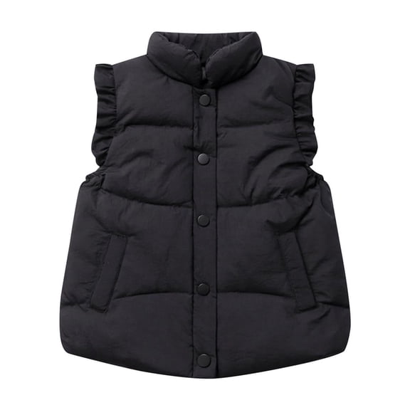 Kids Girls Boys Puffer Vest Kids Girls Winter Vest Lightweight Button Down Cute Jackets with Sleeveless Boys Winter Jacket 4-5 Years