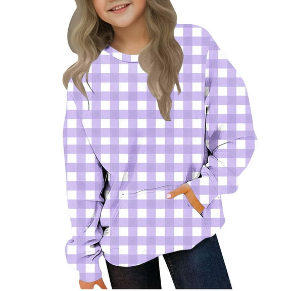 Kids Girls Boys Pullover Hoodies Sweatshirts Fashion Girls Hoodie & Sweatshirt Pullover Hoodie Long Sleeve Shirts with Pockets Warm Baggy Fleece Jumper Activewear Tracksuit