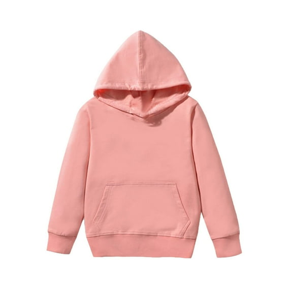 Kids Girls Boys Pullover Sweatshirts Hoodies Loose Casual Long Sleeve Shirts with Pockets Girl Sweatshirt Warm Fleece Hoodie Sweat Tops Comfy Jumper Walking Sportswear