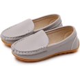 thumbnail image 1 of Kids Girls Boys Slip-on Loafers Oxford PU Leather Flats Shoes(Toddler/Little Kid), 1 of 6