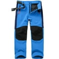 thumbnail image 1 of Kids Girls Boys Snow Pants High Waisted Thick Warm Activewear Snowpant Outdoor Sport Ski Pants,Z3-Blue,9-11 Years, 1 of 3