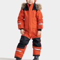 thumbnail image 1 of Kids Girls Boys Snowsuits Hooded Winter Outdoor Overalls Snowboarding Ski Suits Colorful Snowsuits Warm Ski Suits Thicken Jacket Winter Jumpsuits 2024 Red 150, 1 of 6