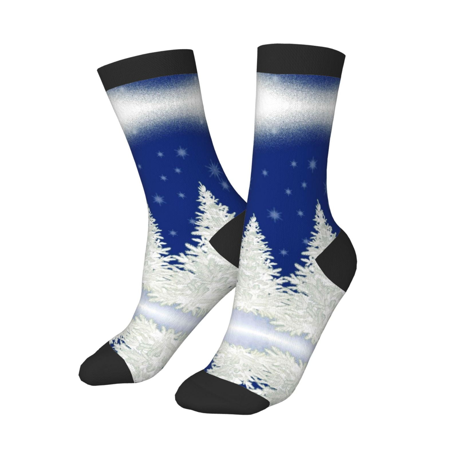 ZHBWAL Kids Girls Boys Socks - Christmas Fir Tree Comfort Breathable Crew Socks for Boys Girls Kids, Soft Athletic Running Socks for Boys Socks 6-10 Years Old