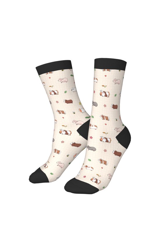 Kids Girls Boys Socks - Diverse Cartoon Cute Hamsters Comfort Breathable Crew Socks for Boys Girls Kids, Soft Athletic Running Socks for Boys Socks 6-10 Years Old