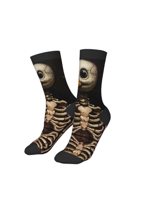 Kids Girls Boys Socks - Duck Bones Comfort Breathable Crew Socks for Boys Girls Kids, Soft Athletic Running Socks for Boys Socks 6-10 Years Old