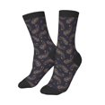 thumbnail image 1 of Kids Girls Boys Socks - Paisley Pattern No.90126 Comfort Breathable Crew Socks for Boys Girls Kids, Soft Athletic Running Socks for Boys Socks 6-10 Years Old, 1 of 6