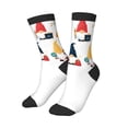 thumbnail image 1 of Kids Girls Boys Socks - School Cute Gnomes Comfort Breathable Crew Socks for Boys Girls Kids, Soft Athletic Running Socks for Boys Socks 6-10 Years Old, 1 of 6
