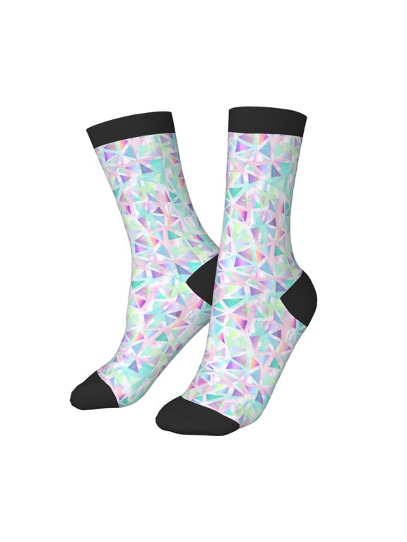Kids Girls Boys Socks - Sequins Comfort Breathable Crew Socks for Boys Girls Kids, Soft Athletic Running Socks for Boys Socks 6-10 Years Old