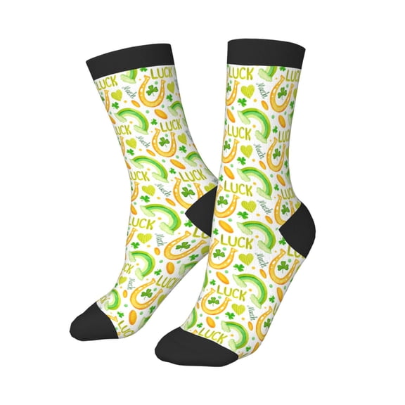 Kids Girls Boys Socks - St Patrick's Day1 Comfort Breathable Crew Socks for Boys Girls Kids, Soft Athletic Running Socks for Boys Socks 6-10 Years Old