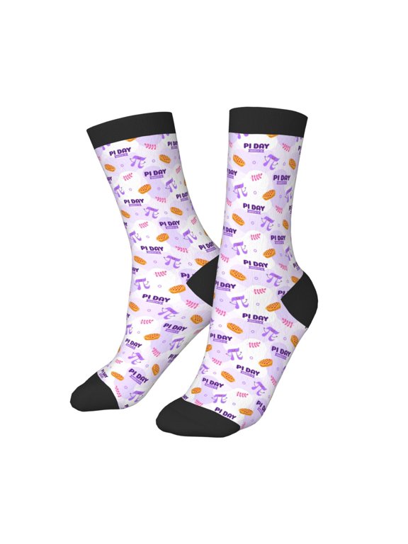 Kids Girls Boys Socks - pi day happy Comfort Breathable Crew Socks for Boys Girls Kids, Soft Athletic Running Socks for Boys Socks 6-10 Years Old