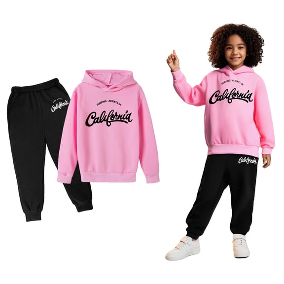 Kids Girls Boys Sweatsuit Set,2 Piece Long Sleeve Letter Pattern Sweatshirt Jogger Set Fall Clothes 3-4 Years Boys Clothes