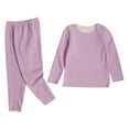thumbnail image 1 of Kids Girls Boys Thermal Set Warm Long Johns Base Layer Mock Neck Underwear Long Sleeve T-Shirt with Pants Sets, 1 of 3