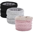 thumbnail image 1 of Kids Girls/Boys Winter Knitted Infinity Scarf Polar Fleece Neck Warmer, 1 of 1