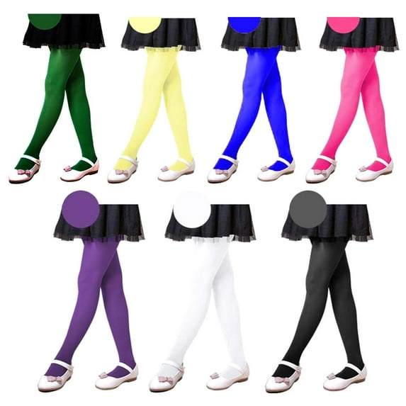 Kids Girls Candy Color Tights Pantyhose Ballet Dance Leggings Hosiery Stockings