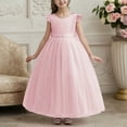 thumbnail image 1 of Kids Girls Christmas Dress Crew Neck Sleeveless Dress Winter Dresses Girls Christmas Outfit Christmas Dresses for Toddler Girls 8-9 Years, 1 of 5