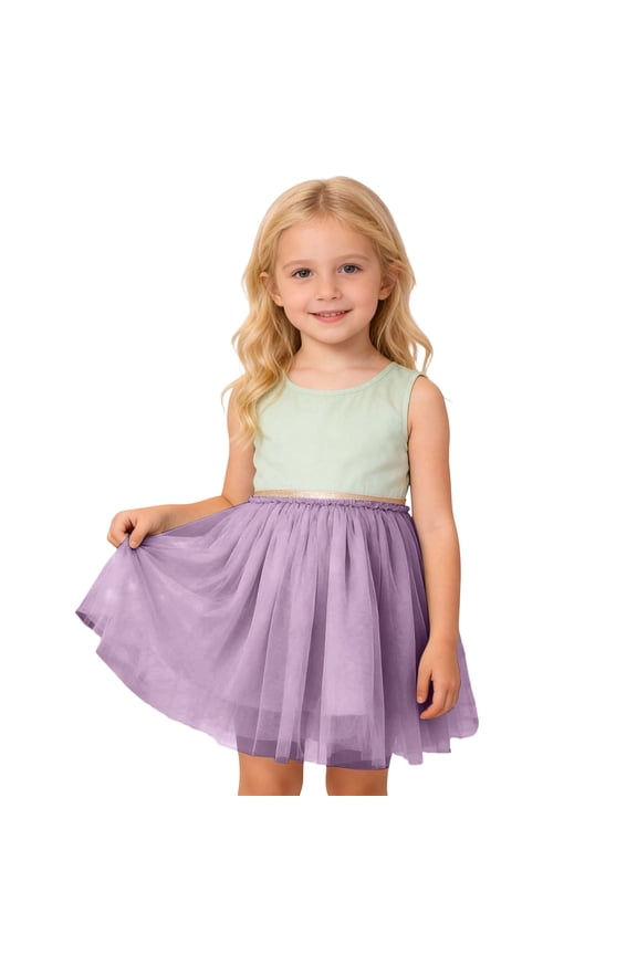 Kids Girls Dance Party Skirt - Solid Color Ballet Tutu, Professional Gymnastics Practice Skirt for Performance and Daily Class