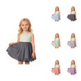 thumbnail image 1 of Kids Girls Dance Party Solid Skirt, Layered Tutu Ballet Skirt with Tulle, Toddler Birthday Party for Carnival Festival, Soft Comfortable Fit, 1 of 5