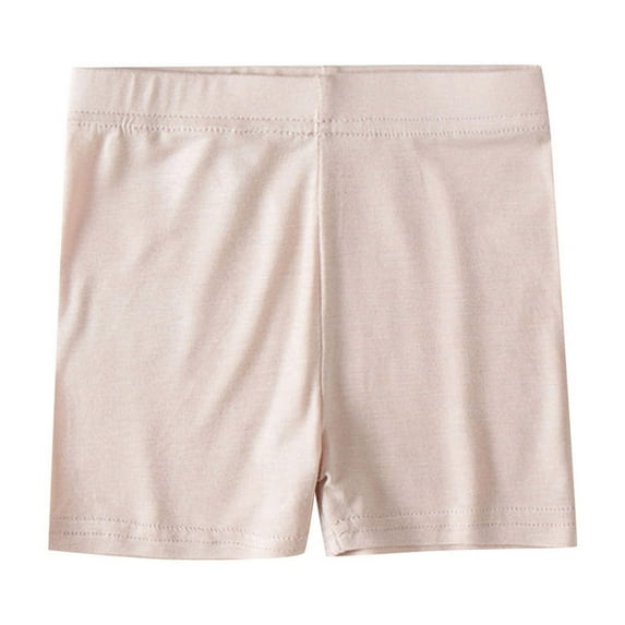 Kids Girls Dance Shorts Solid Color Breathable Bike Shorts Girls Underwear