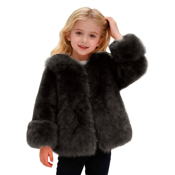 Kids Girls Fleece Jacket Long Sleeve Coat Zip Up Sweatshirt Winter Coat Girls Girl Outfits Size 9-10 Years