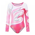thumbnail image 1 of Kids Girls Gymnastic Leotard Long Sleeve Colorful Sparkly Ballet Dance One Piece Outfit Practice Outfits, 5-12 Years, 1 of 7