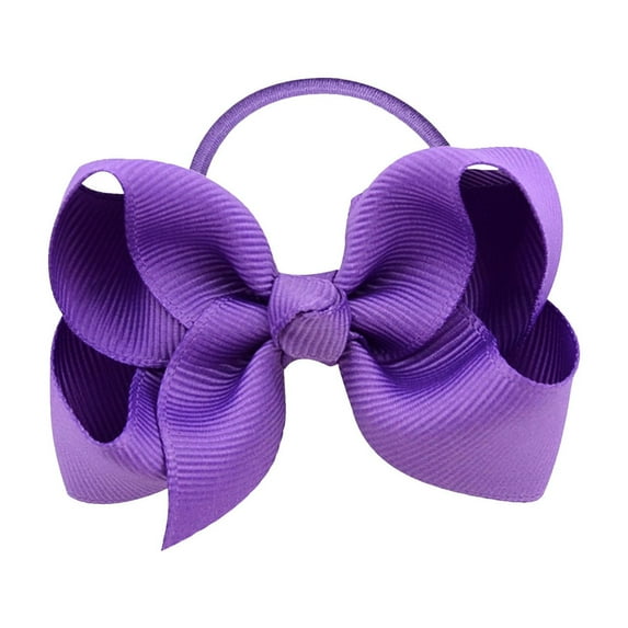 Elastic Hair Rope Bows for Kids - Versatile Ponytail Holders and Rubber Bands for Toddlers Girls and Teens - for Everyday Hairstyles