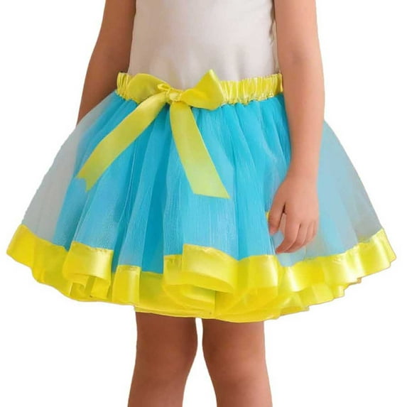Kids Girls Holiday Party Ballet Skirts Dress Party Princess Mesh Dance Skirt Breathable Dailywear 2-4 Years