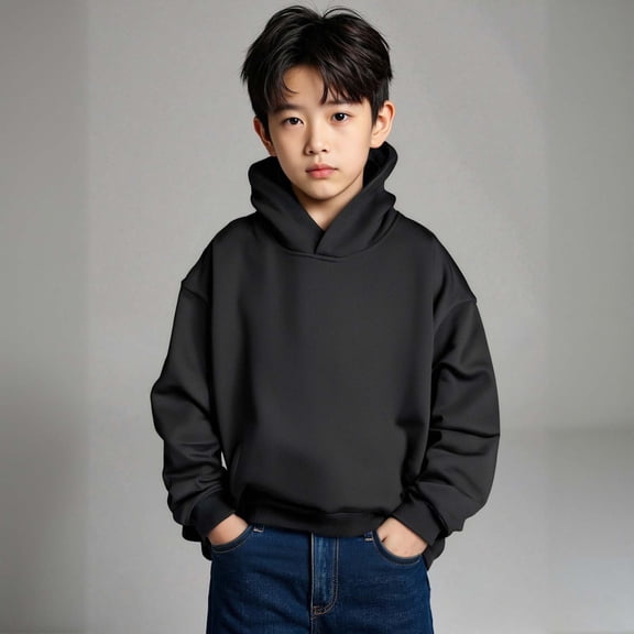 Kids Girls Hoodie Black Hooded Casual Long Sleeve Hoodie Sweatershirt Pullover Fall Clothes Toddler Clothes for Girls 5-6 Years