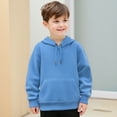 thumbnail image 1 of Kids Girls Hoodie Long Sleeve Hooded Sweatshirt Top Blue Hooded Winter Clothes Boy Clothes 8-10 Years, 1 of 4