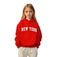 thumbnail image 1 of Kids Girls Hoodie Red Hoodies Casual Long Sleeve Hoodie Sweatershirt Pullover Winter Clothes 7-8 Years Girls Clothes Cute&nbsp;Boy Girl&nbsp;Clothing, 1 of 4