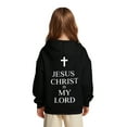 thumbnail image 1 of Kids Girls Hoodies Jesus Hoodies Long Sleeve Graphic Sweatshirt Girls Casual Loose Pullover Top Cute Sweatshirts Tween Clothes 3-4 Years Cute&nbsp;Boy Girl&nbsp;Clothing, 1 of 6
