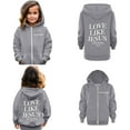 thumbnail image 1 of Kids Girls Hoodies Jesus Loves You Sweatshirt Long Sleeve Graphic Sweatshirt Girls Casual Loose Pullover Top Christian Hoodies Clothes for Teen Girls 3-4 Years Trendy Cute&nbsp;Boy Girl&nbsp;Clothing, 1 of 8