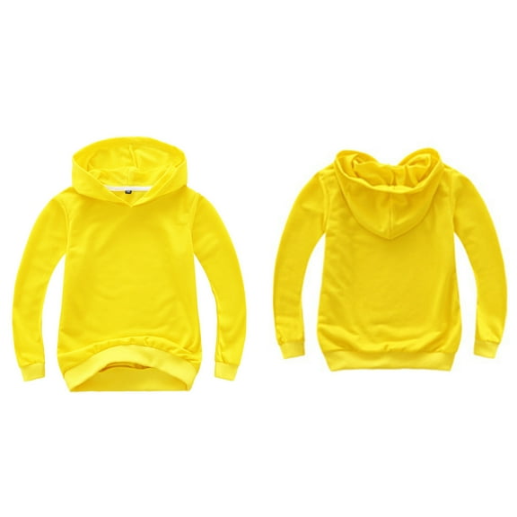 Kids Girls Hoodies Kids Yellow Hoodie Casual Long Sleeve Classic Hoodie Fall Winter Clothes 4-5 Years Girl Clothes