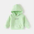 thumbnail image 1 of Kids Girls Hoodies Light Green Hoodie Long Sleeve Hooded Sweatshirt Top Fall Clothes Toddler Clothes for Girls 6-7 Years, 1 of 7